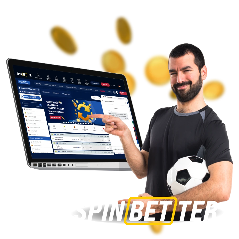 Cómo apostar en deportes y casinos online en Spinbetter Chile.