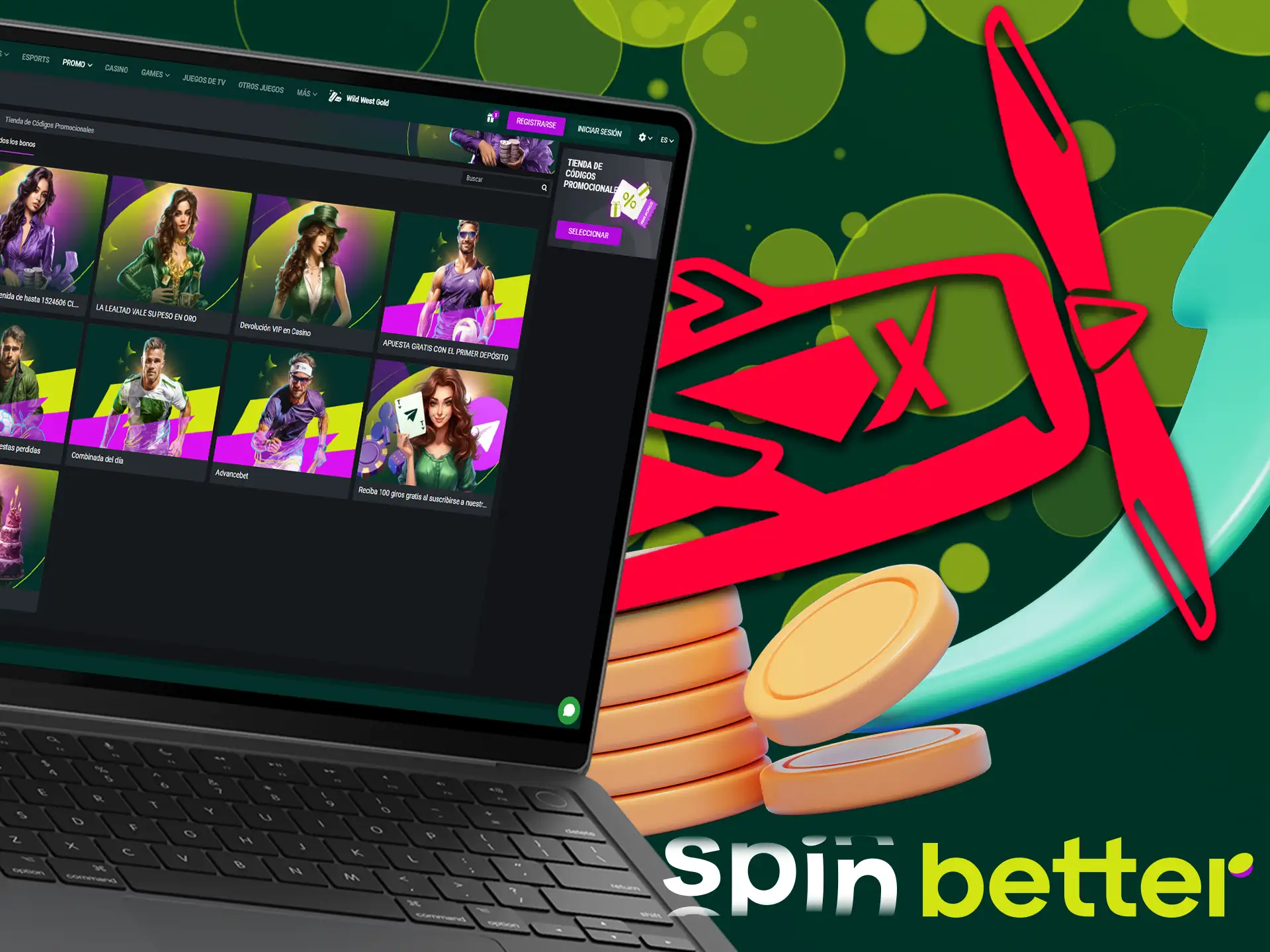 En Spinbetter puedes conseguir apuestas gratis para jugar a Aviator.