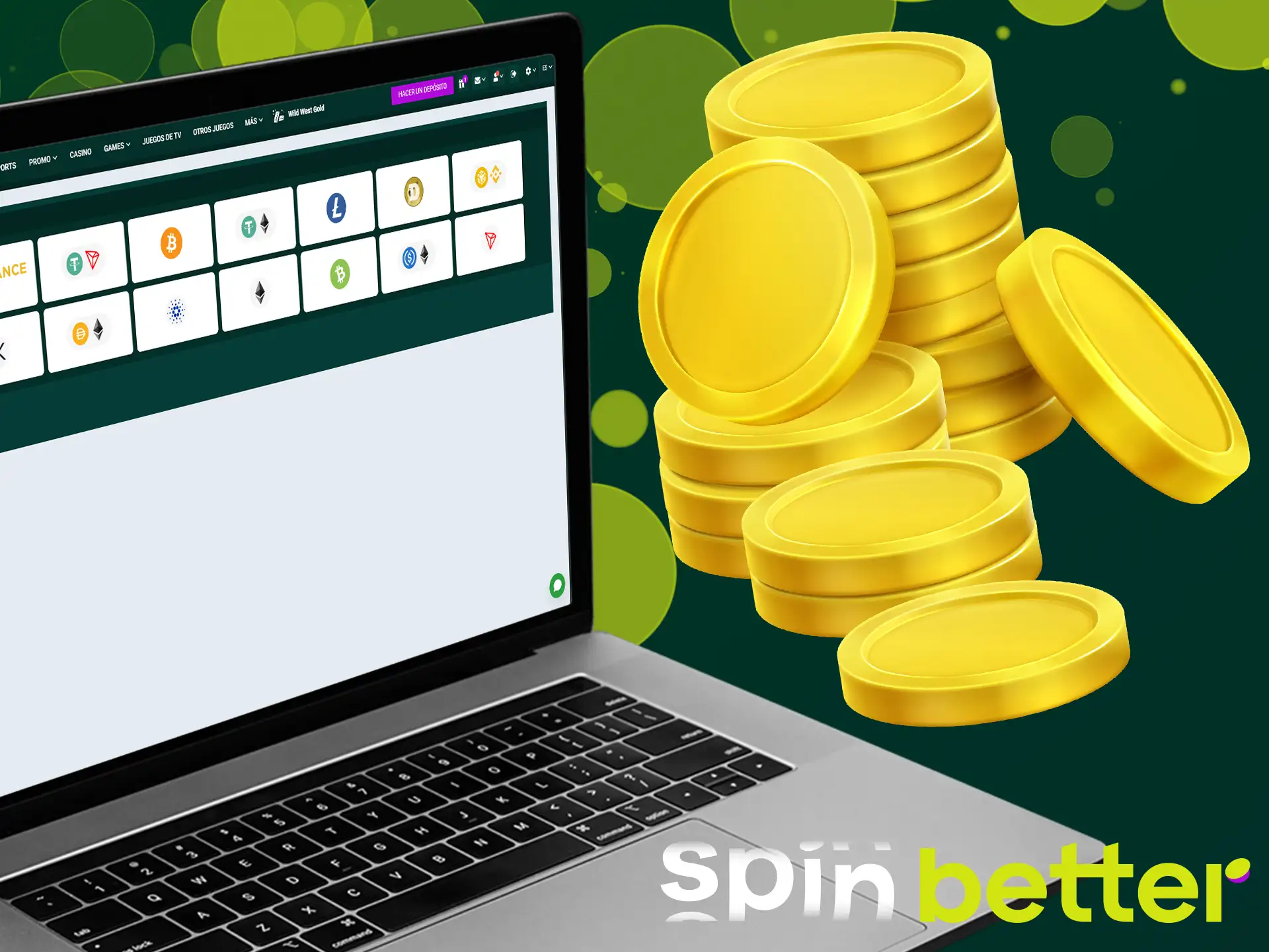 Spinbetter te permite depositar y retirar dinero usando más de 20 métodos de pago distintos.