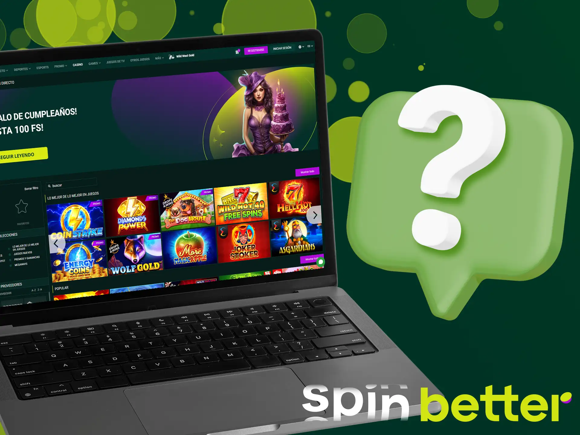 Cómo jugar juegos de casino en Spinbetter.