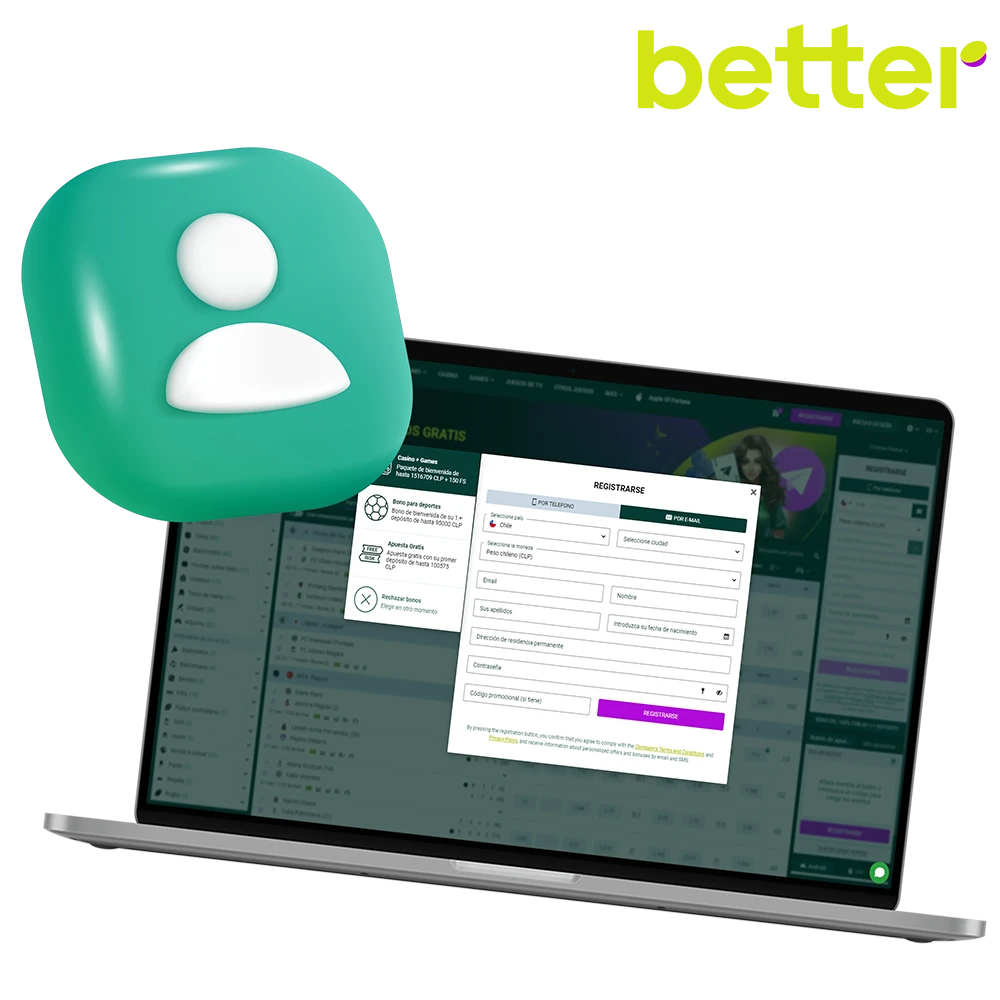 Obtenga más información sobre cómo registrarse en el sitio web de Spinbetter.